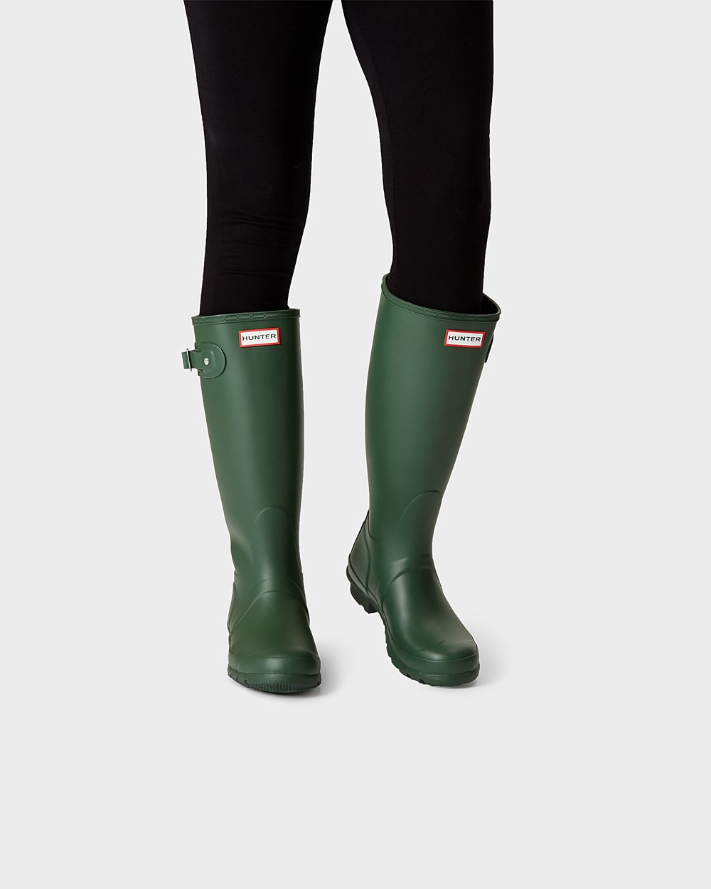 Botas De Altas Hunter Mujer Original - Verde - Argentina 1475ORSWE